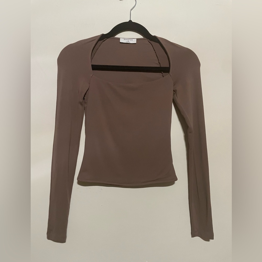 Babaton Long Sleeve Top in Brown